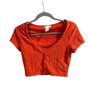 H&M Orange top or shrug. Medium